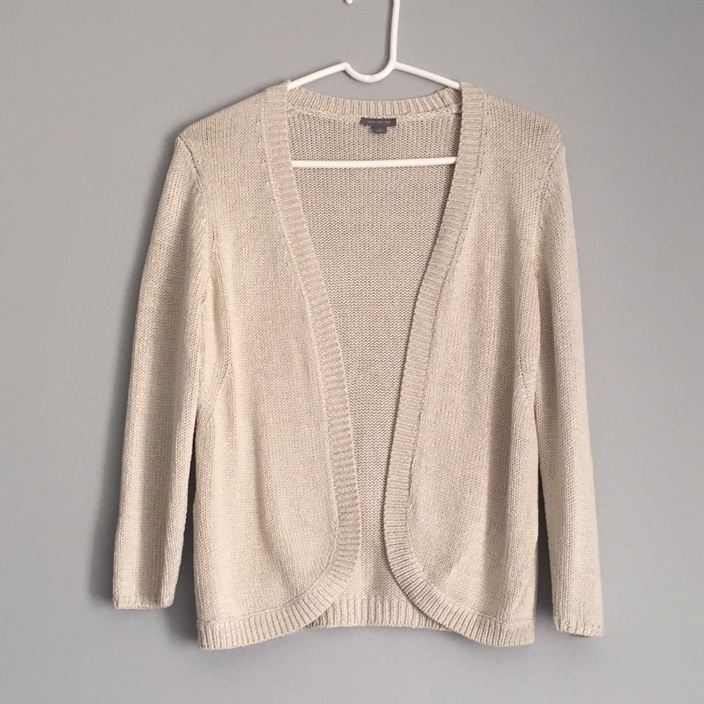 Ann Taylor Cream Cardigan
